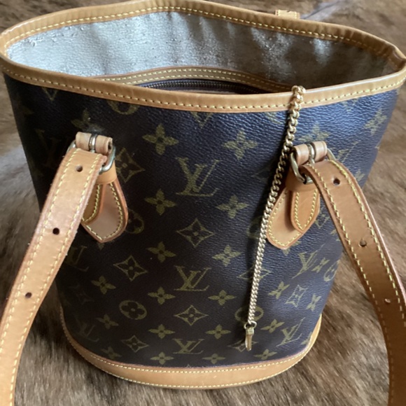 Authentic Vintage Petit Bucket Bag PM Monogram Louis Vuitton - Picture 12 of 14